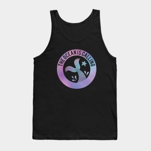 The Ocean Is Calling Mermaid Tail Gradient Tank Top